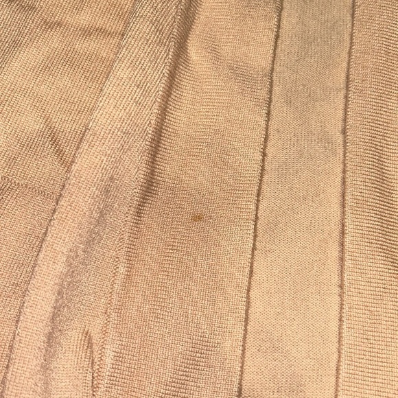 Zara knit women’s salmon colored buttonless cardigan - Picture 4 of 9